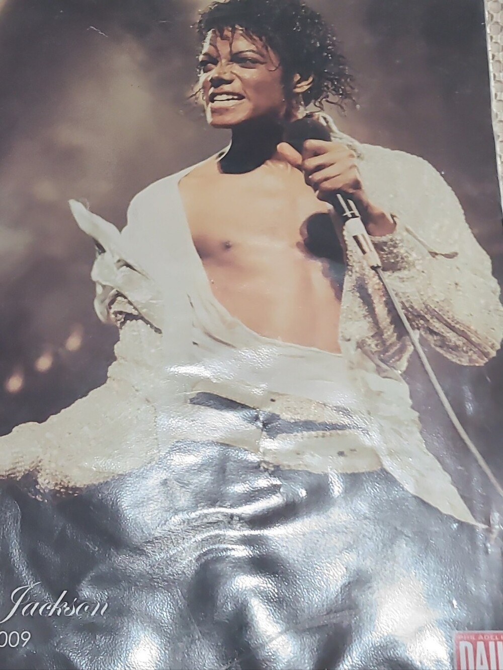 Michael Jackson 1958-2009 New York Daily News Photograph Double Sided